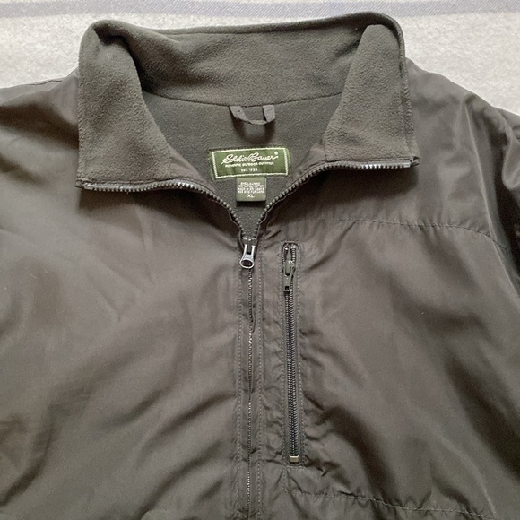 Eddie Bauer Men's Green Fleece Lined Soft Shell Jacket Size Extra Large - Picture 6 of 15